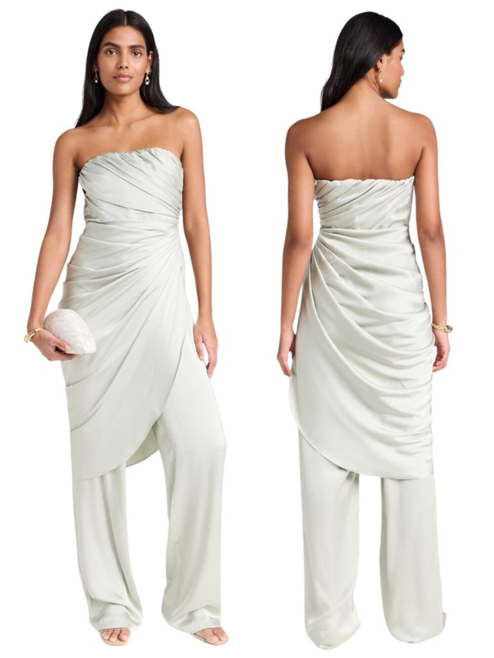 NWT STUNNING Andrea Imayah Envo Jumpsuit, Arctic Blue, Size Medium